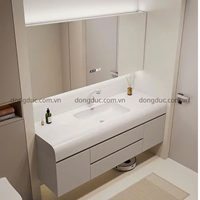 Tủ chậu kết hợp tủ gương đèn LED kích thước 80x50cm